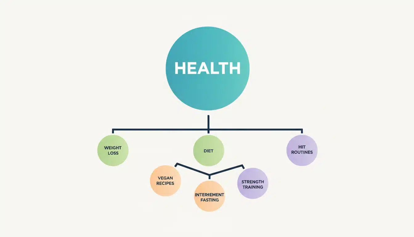 Blogging niche concept showing difference between broad topic and specific niche for beginners